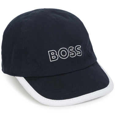 Gorra reversible azul BOSS para bebés